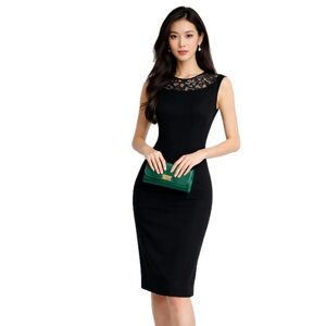 Cynthia Steffe Black Sheath Dress